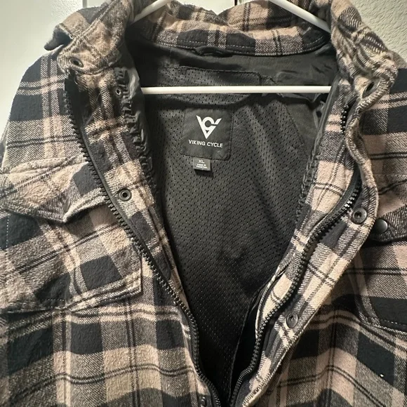Flannel Motorcycle Jacket - Picture 2 of 2